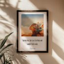 Fearfully and Wonderfully Made Design in a black frame on the beige wall