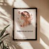 Feminine Proverbs 31 Wall Art on the beige wall next to a palm