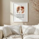 genesis biblical wall art hung in a white, minimalistic living room