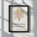 psalm 119 wall art in a black frame on the white background