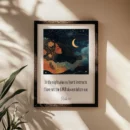 psalm 16 in a black frame on the beige wall