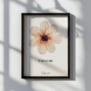 psalm 55 wall art in a black frame on the white background
