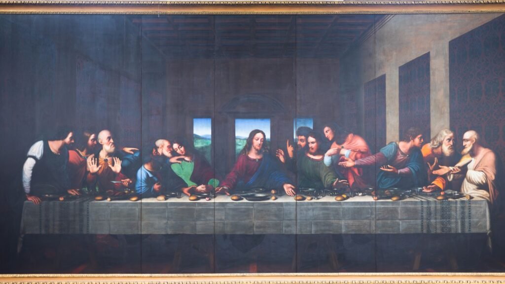 Da Vinci's Last Supper symbolising a journey into Christian art